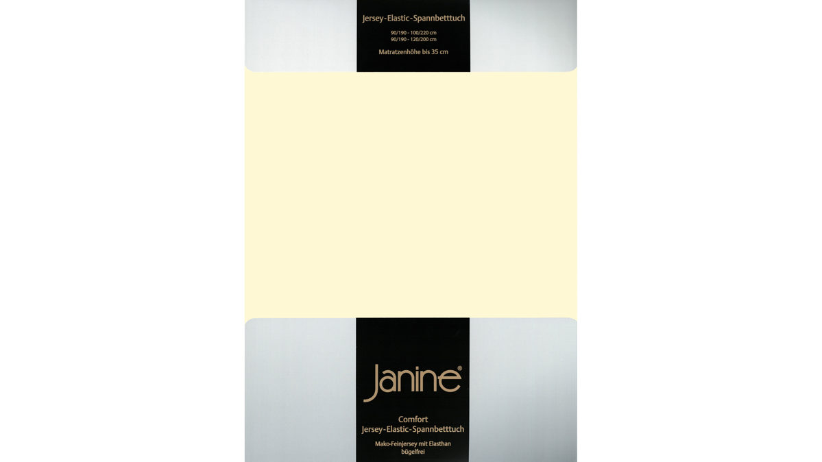 Spannbettlaken Janine aus Stoff in Champagner Janine® Spannbettlaken Champagner - ca. 100 x 200 cm