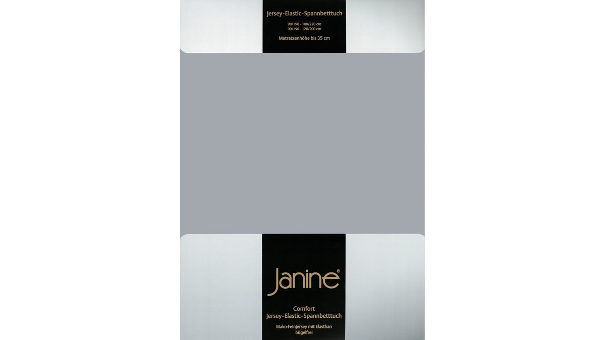 Spannbettlaken Janine aus Stoff in Metallfarben Janine® Spannbettlaken Platin - ca. 100 x 200 cm