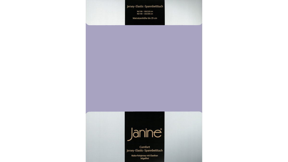 Spannbettlaken Janine aus Stoff in Lila Janine® Spannbettlaken Lavendel - ca. 100 x 200 cm