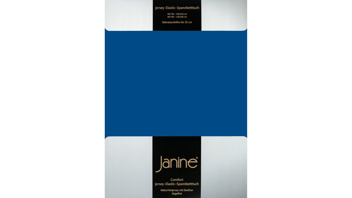 Spannbettlaken Janine aus Stoff in Königsblau Janine® Spannbettlaken Royalblau - ca. 100 x 200 cm