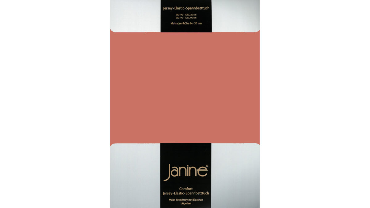 Spannbettlaken Janine aus Stoff in Hellrot Janine® Spannbettlaken Siena - ca. 100 x 200 cm