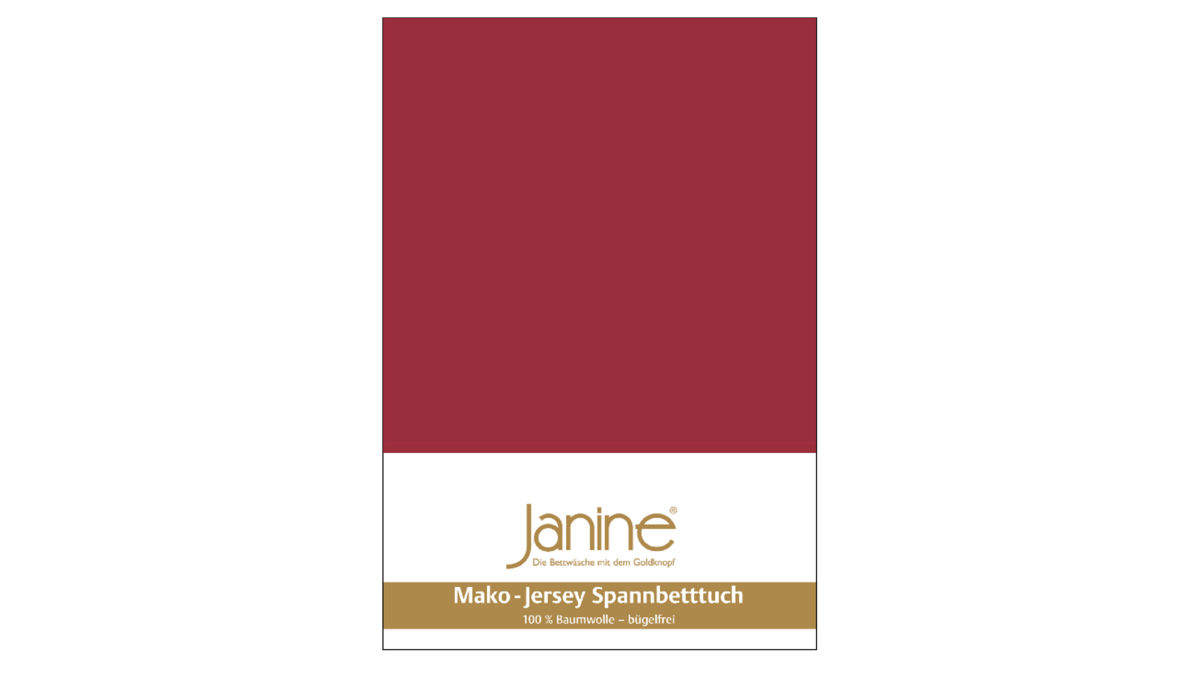 Spannbettlaken Janine® aus Stoff in Graphit Janine® Spannbettlaken Granat - ca. 100 x 200 cm