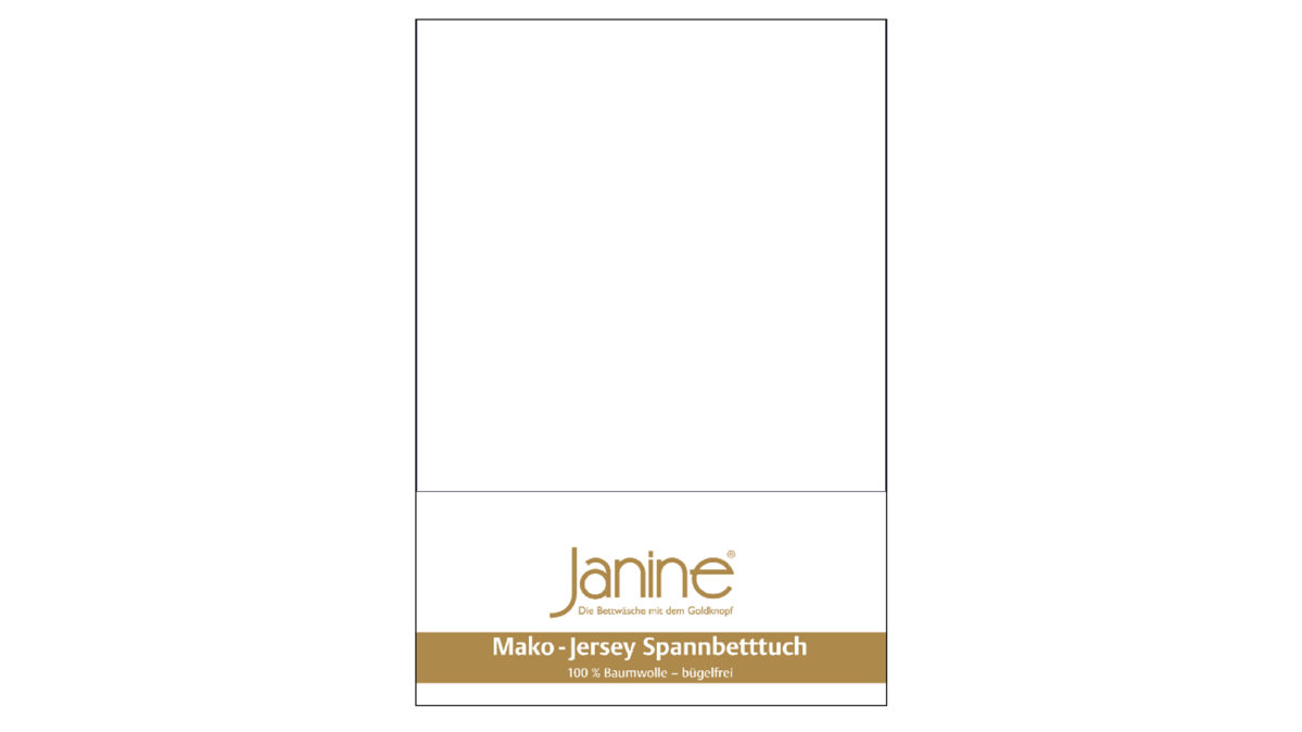 Spannbettlaken Janine® aus Stoff in Weiß Janine® Spannbettlaken Weiß - ca. 150 x 200 cm