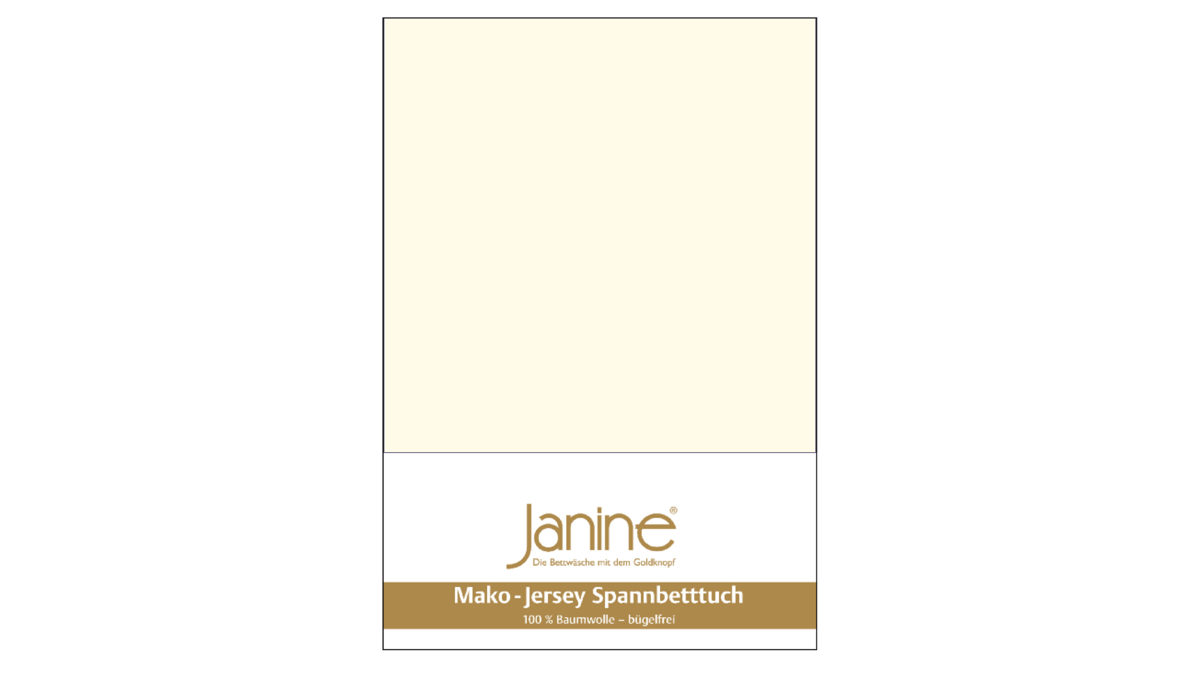 Spannbettlaken Janine aus Stoff in Natur Janine® Spannbettlaken Natur - ca. 150 x 200 cm