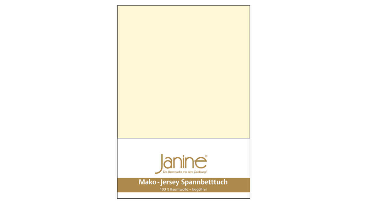 Spannbettlaken Janine aus Stoff in Champagner Janine® Spannbettlaken Champagner - ca. 100 x 200 cm