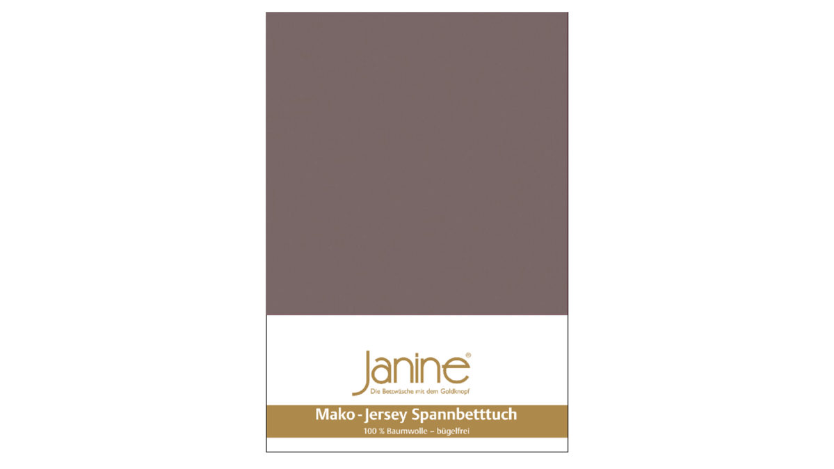 Spannbettlaken Janine® aus Stoff in Cappuccino Janine® Spannbettlaken Capuccino - ca. 100 x 200 cm