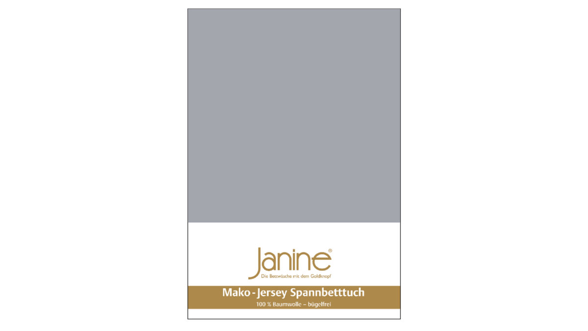 Spannbettlaken Janine aus Stoff in Metallfarben Janine® Spannbettlaken Platin - ca. 150 x 200 cm