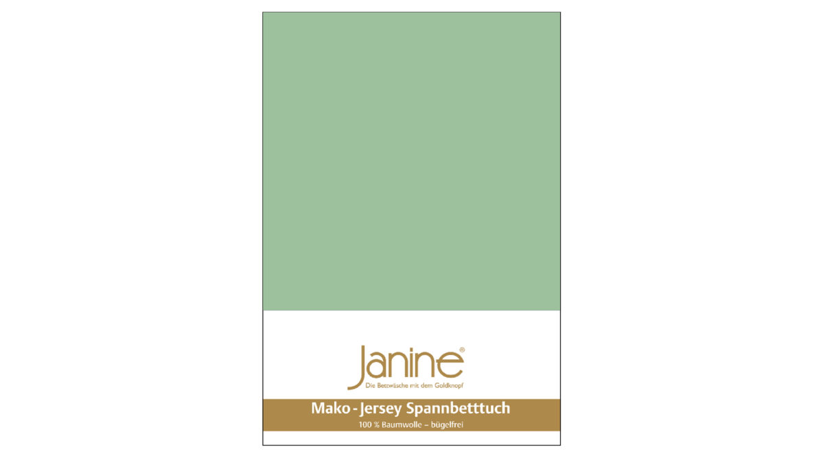 Spannbettlaken Janine aus Stoff in Schilf Janine® Spannbettlaken Lind - ca. 100 x 200 cm