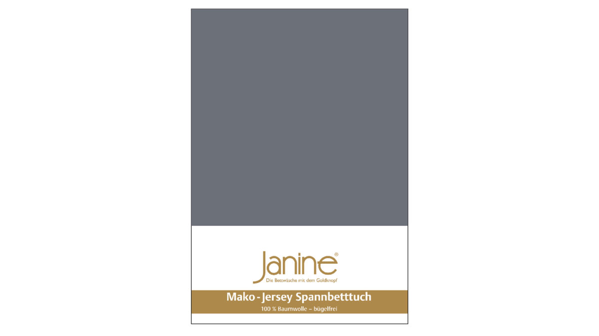 Spannbettlaken Janine aus Stoff in Anthrazit Janine® Spannbettlaken Opalgrau - ca. 100 x 200 cm