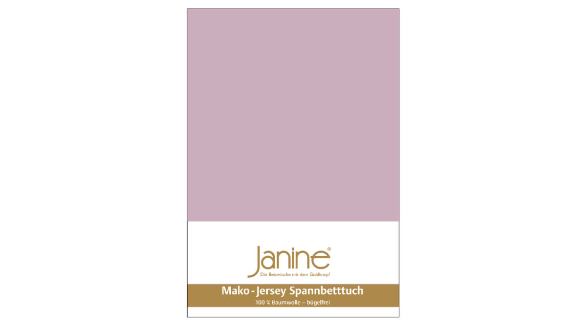 Spannbettlaken Janine aus Stoff in Pink Janine® Spannbettlaken Altrosé - ca. 100 x 200 cm