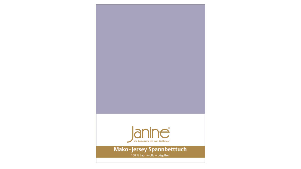 Spannbettlaken Janine aus Stoff in Lila Janine® Spannbettlaken Lavendel - ca. 150 x 200 cm