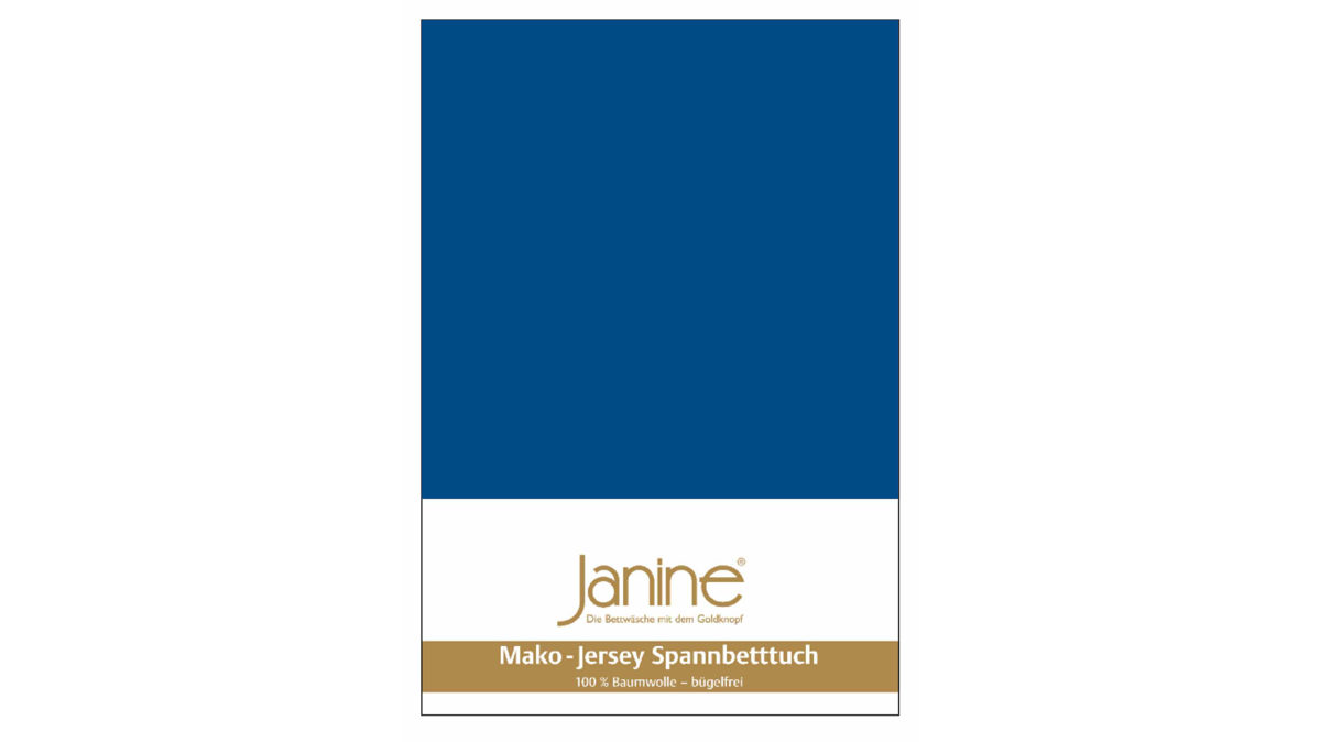 Spannbettlaken Janine aus Stoff in Königsblau Janine® Spannbettlaken Royalblau - ca. 100 x 200 cm