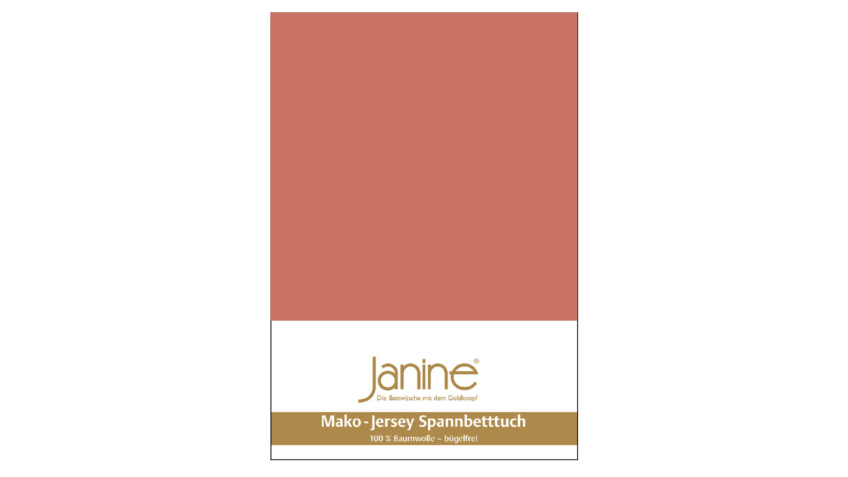 Spannbettlaken Janine aus Stoff in Hellrot Janine® Spannbettlaken Siena - ca. 100 x 200 cm