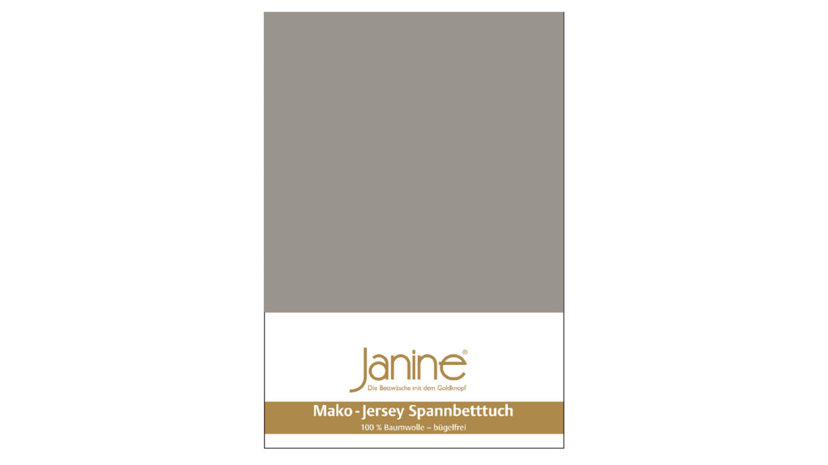 Spannbettlaken Janine aus Stoff in Grau Janine® Spannbettlaken Vulkan - ca. 100 x 200 cm