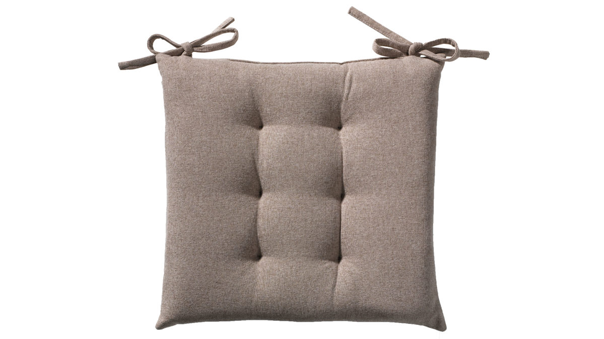 Sitzkissen Cosima aus Kunstfaser in Taupe Sitzkissen Sunday taupefarbene Kunstfaser - ca. 40 x 40 cm
