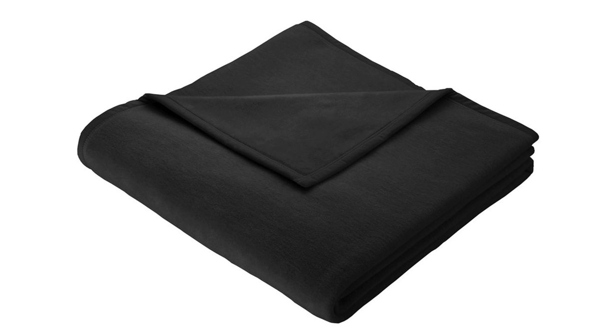 Wohndecke Biederlack® aus Mischgewebe in Schwarz Biederlack® Wohndecke Cotton Home schwarzes Mischgewebe - ca. 150 x 200 cm