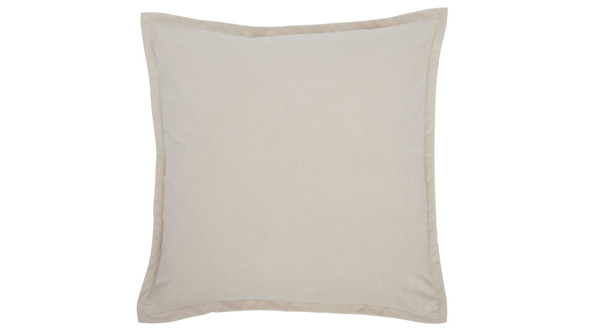 Kissenbezug /-hülle Roomio® aus Stoff in Beige Roomio® Kissenhülle No. 9401 beiger Samt - ca. 45 x 45 cm