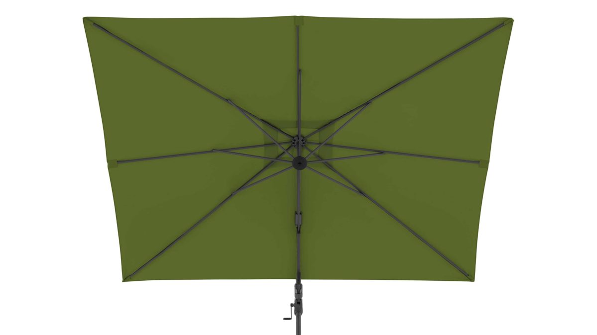 Sonnenschirm Doppler® aus Kunstfaser in Grün doppler® Pendel-Sonnenschirm MyZone Side kiwigrüne Kunstfaser – ca. 320 x 240 cm