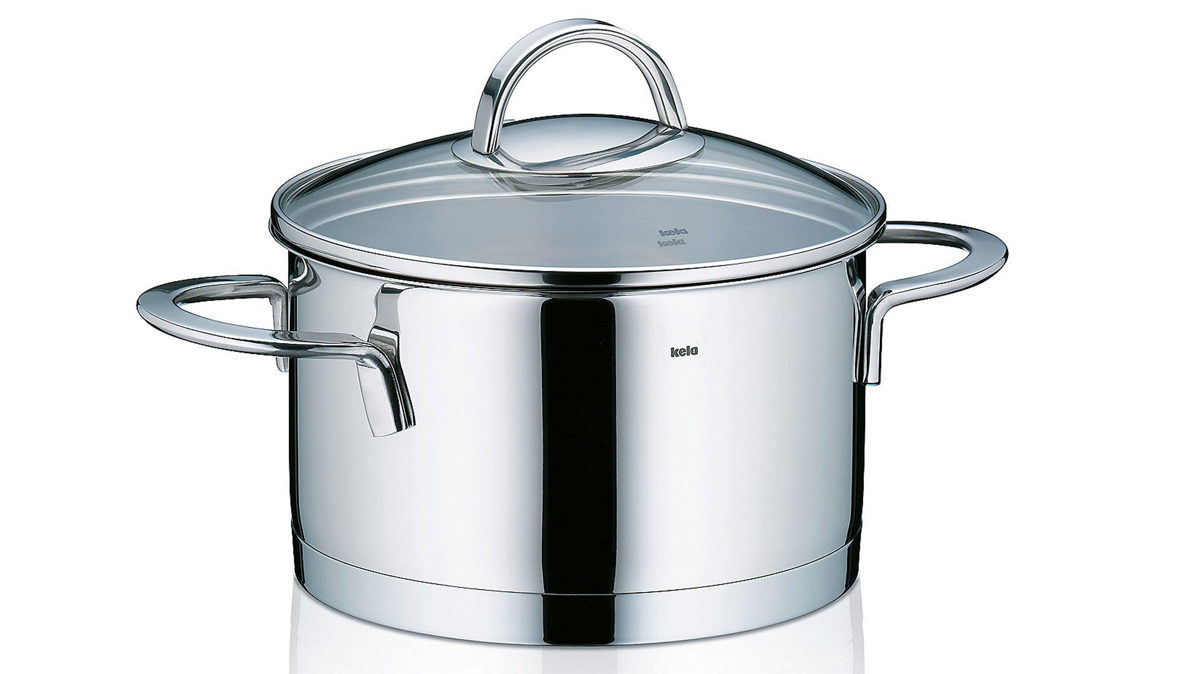 Fleischtopf Kela | keck & lang aus Metall in Edelstahl Fleischtopf Cailin Edelstahl & Klarglas - Durchmesser ca. 16 cm