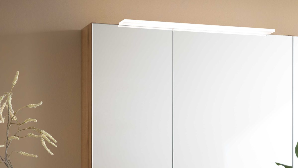 Aufbauleuchte Interliving aus Kunststoff in Weiß Interliving Bad Serie 7198 – Aufbauleuchten-Set Länge ca. 60 cm