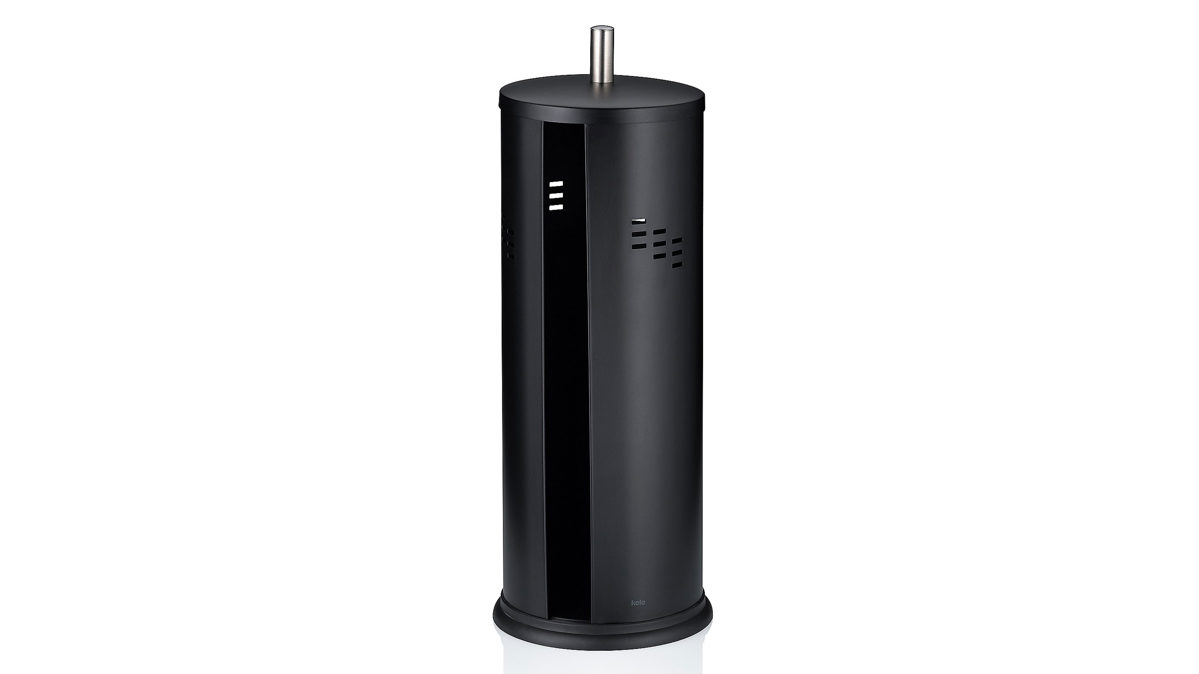 Toilettenbutler Kela | keck & lang aus Metall in Schwarz kela Toilettenpapier Behälter Swing Schwarz – ca. 15 x 40 cm