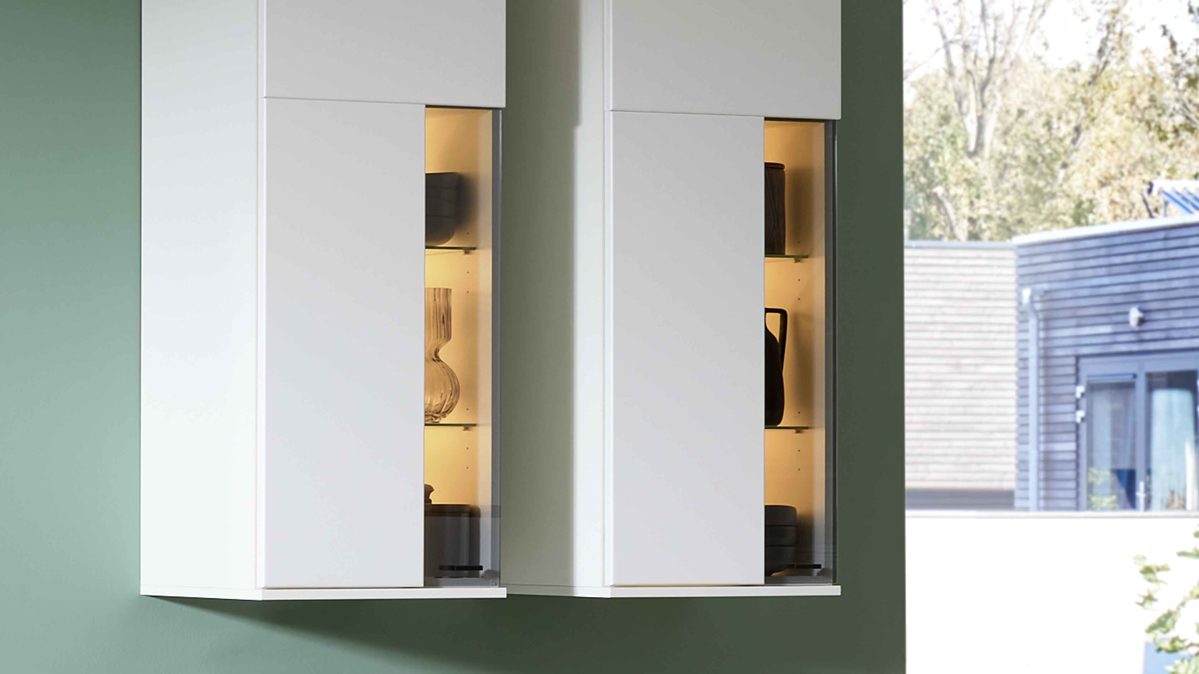 Möbelbeleuchtung Interliving aus Kunststoff in Weiß Interliving Wohnzimmer Serie 2031 - LED-Beleuchtung ZLN445 Breite ca. 45 cm - vierteilig