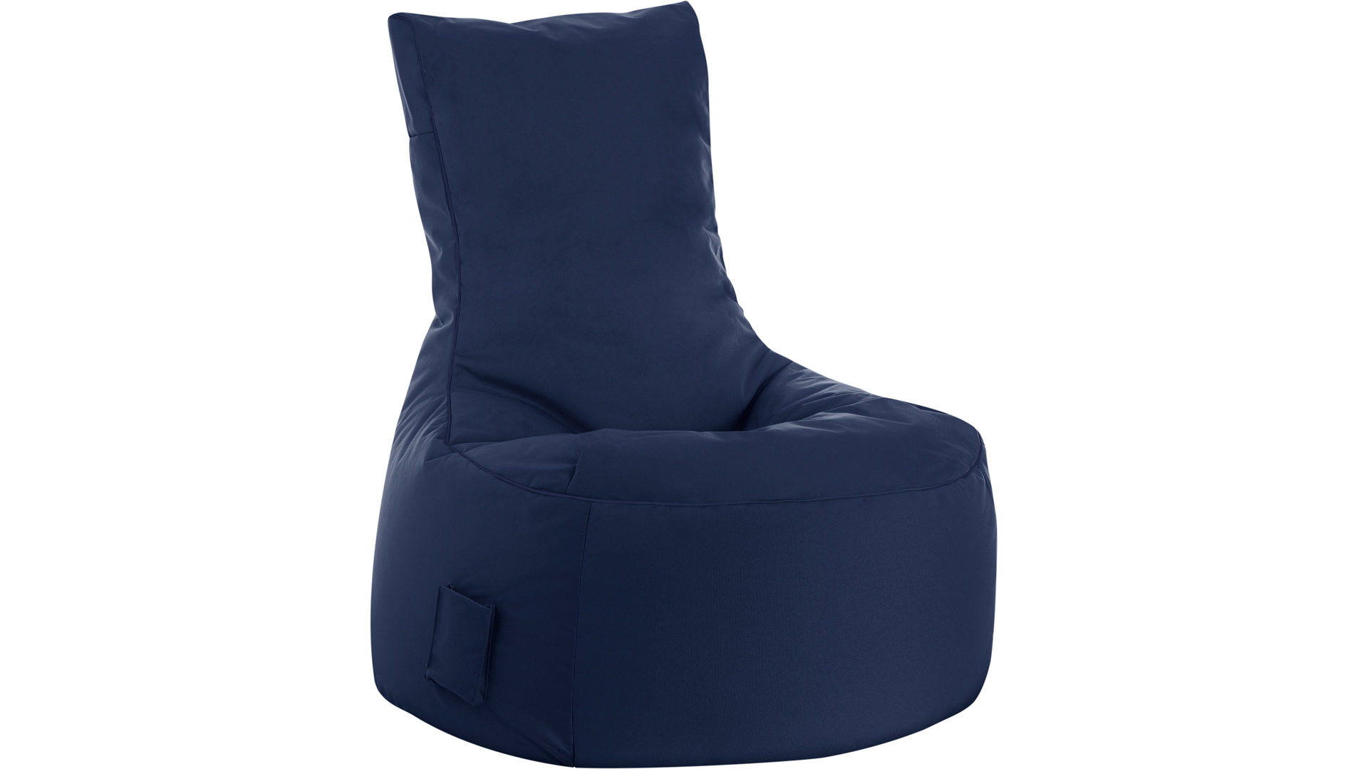 Sitzsack-Sessel Magma sitting point aus Kunststoff Stoff in Dunkelblau SITTING POINT Sitzsack-Sessel Scuba Swing als Wohnzimmermöbel  jeansblauer Kunstfaserbezug - ca. 95 x 90 x 65 cm
