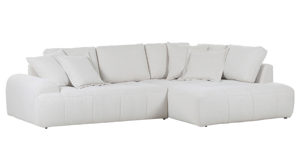 Ecksofa Gutmann factory® aus Stoff in Beige Ecksofa Energy naturfarbener Bezug 389.55 - Breite ca. 309 cm