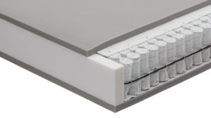 Federkernmatratze Interliving aus Stoff in Weiß Interliving Matratze Medikontur 1931 Taschenfederkern, H2 – Liegefläche ca. 200 x 200 cm