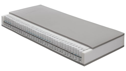 Federkernmatratze Interliving aus Stoff in Weiß Interliving Matratze Medikontur 1931 Taschenfederkern, H4 – Liegefläche ca. 180 x 200 cm