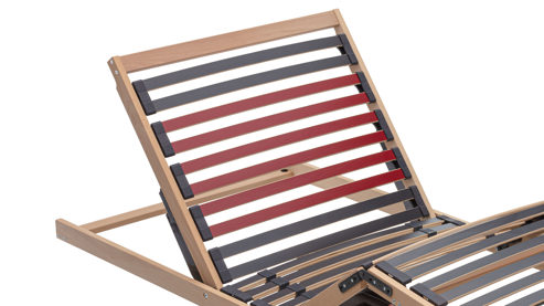 Lattenrost Interliving aus Holz in Holzfarben Interliving Lattenrost Serie 1951 - V6185 motorisch mit Funk-Fernbedienung – Liegefläche ca. 90 x 200 cm