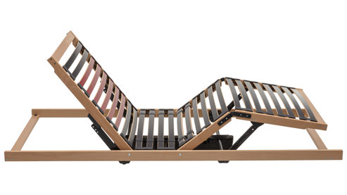 Lattenrost Interliving aus Holz in Holzfarben Interliving Lattenrost Serie 1951 - V6185 motorisch mit Funk-Fernbedienung – Liegefläche ca. 90 x 200 cm