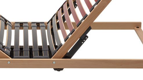 Lattenrost Interliving aus Holz in Holzfarben Interliving Lattenrost Serie 1951 - V6185 motorisch mit Funk-Fernbedienung – Liegefläche ca. 90 x 200 cm