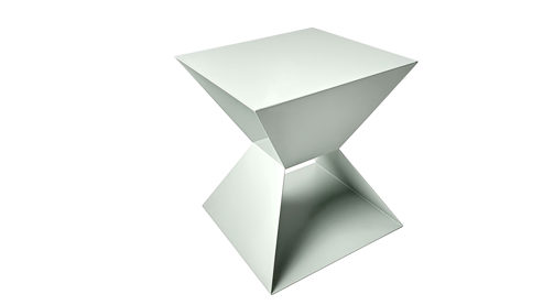 Beistelltisch Haku aus Metall in Hellgrün Beistelltisch salbeigrünes Metall - ca. 40 x 45 cm