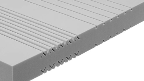 Schaumstoffmatratze Interliving aus Stoff in Weiß Interliving Matratze Medikontur 1908 offenporiger Schaum, H2 – Liegefläche ca. 120 x 200 cm