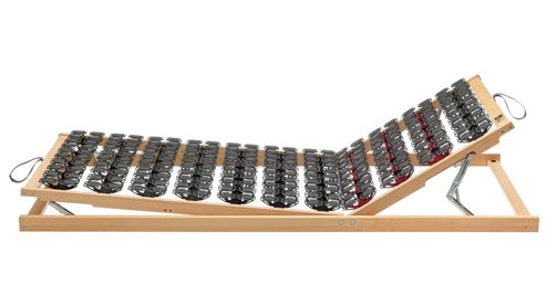 Lattenrost Interliving aus Kunststoff in Holzfarben Interliving Lattenrost Serie 1954 mit manueller Verstellung Kopf- & Fußteilverstellung – Liegefläche ca. 80 x 200 cm