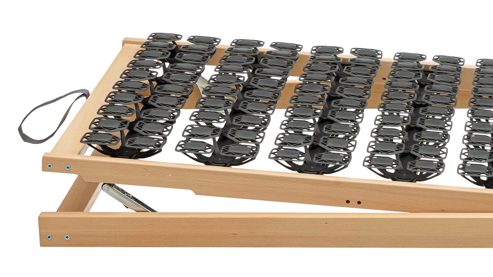 Lattenrost Interliving aus Kunststoff in Holzfarben Interliving Lattenrost Serie 1954 mit manueller Verstellung Kopf- & Fußteilverstellung – Liegefläche ca. 80 x 200 cm