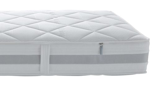 Federkernmatratze Interliving aus Stoff in Weiß Interliving Matratze Medikontur 1931 Taschenfederkern, H4 – Liegefläche ca. 200 x 200 cm