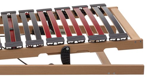 Lattenrost Interliving aus Holz in Holzfarben Interliving Lattenrost Serie1952 mit Reflux-Verstellung motorisch mit Handschalter – Liegefläche ca. 80 x 200 cm