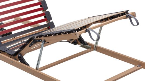 Lattenrost Interliving aus Holz in Holzfarben Interliving Lattenrost Serie 1952 - V6290 mit Bettkastenzugang zweifach motorisch mit Handschalter – Liegefläche ca. 120 x 200 cm