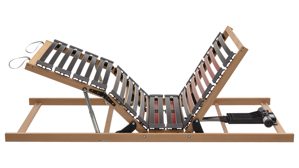 Lattenrost Interliving aus Holz in Holzfarben Interliving Lattenrost Serie 1952 - V6290 mit Bettkastenzugang zweifach motorisch mit Handschalter – Liegefläche ca. 120 x 200 cm