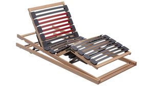 Lattenrost Interliving aus Holz in Holzfarben Interliving Lattenrost Serie 1952 - V6295 Reflux dreifach motorisch mit Funk – Liegefläche ca. 90 x 200 cm