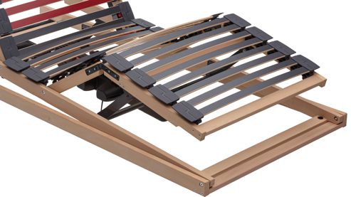 Lattenrost Interliving aus Holz in Holzfarben Interliving Lattenrost Serie 1952 - V6295 Reflux dreifach motorisch mit Funk – Liegefläche ca. 90 x 200 cm