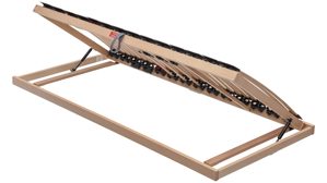 Lattenrost Interliving aus Holz in Holzfarben Interliving Lattenrost Serie 1952 - V6257 links mit Hebehilfe – Liegefläche ca. 90 x 200 cm