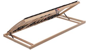 Lattenrost Interliving aus Holz in Holzfarben Interliving Lattenrost Serie 1952 mit Hebehilfe für rechte Bettseiten rechts mit Hebehilfe – Liegefläche ca. 90 x 200 cm