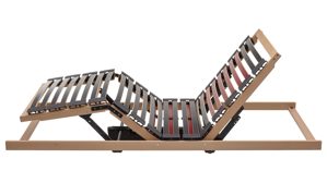 Lattenrost Interliving aus Holz in Holzfarben Interliving Lattenrost Serie 1952 - V6282 zweifach motorisch mit Handschalter – Liegefläche ca. 140 x 200 cm