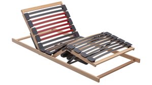 Lattenrost Interliving aus Holz in Holzfarben Interliving Lattenrost Serie 1952 - V6282 zweifach motorisch mit Handschalter – Liegefläche ca. 100 x 200 cm