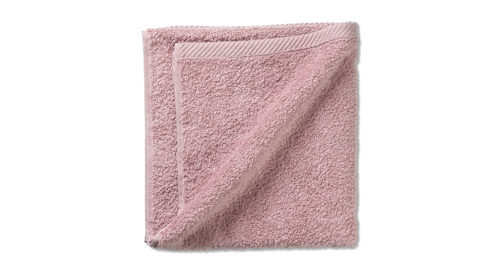 Handtuch Kela | keck & lang aus Naturfaser in Rosa Handtuchserie Ladessa - Handtuch altrosa Baumwolle - ca. 50 x 100 cm