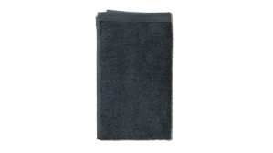 Gästehandtuch Kela | keck & lang aus Naturfaser in Dunkelgrau Handtuchserie Ladessa - Gästetuch granitgraue Baumwolle - ca. 30 x 50 cm