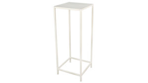 Beistelltisch Mirrors and more aus Metall in Beige Beistelltisch Vera sandfarbenes Metall - ca. 25 x 60 cm